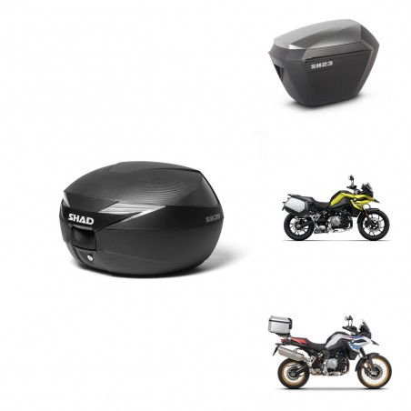 SHAD Maletas sh23 alu + soporte montaje Baul maleta KIT-473043