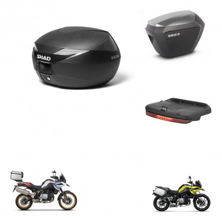 SHAD Maletas sh23 alu + soporte montaje Baul maleta accesorios KIT-473049