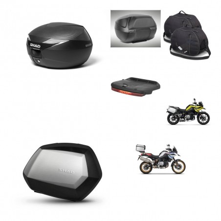 SHAD Maletas SH35 PREMIUM + soporte montaje Baul maleta accesorios KIT-473060
