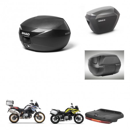 SHAD Maletas sh23 alu + soporte montaje Baul maleta accesorios KIT-473061