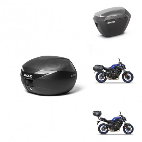 SHAD Maletas sh23 alu + soporte montaje Baul maleta KIT-473067