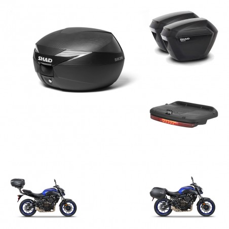 SHAD Maletas sh23 + soporte montaje Baul maleta accesorios KIT-473070