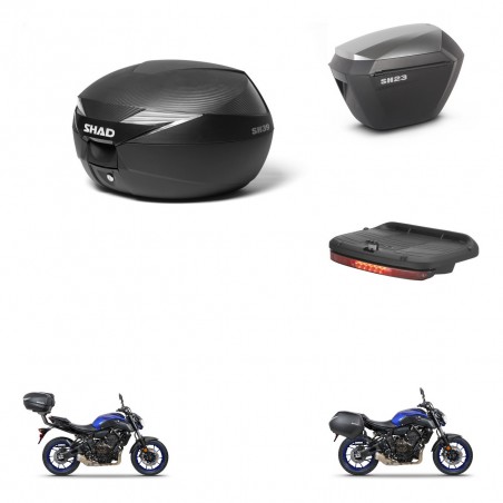 SHAD Maletas sh23 alu + soporte montaje Baul maleta accesorios KIT-473073