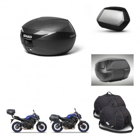 SHAD Maletas SH35 PREMIUM + soporte montaje Baul maleta accesorios KIT-473078