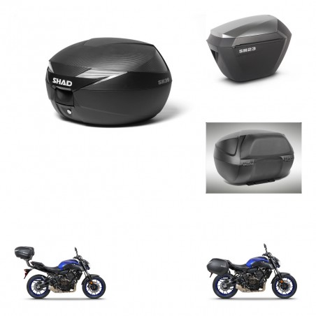 SHAD Maletas sh23 alu + soporte montaje Baul maleta accesorios KIT-473079