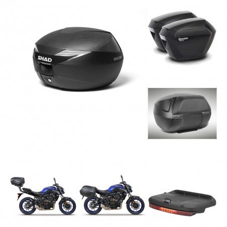 SHAD Maletas sh23 + soporte montaje Baul maleta accesorios KIT-473082