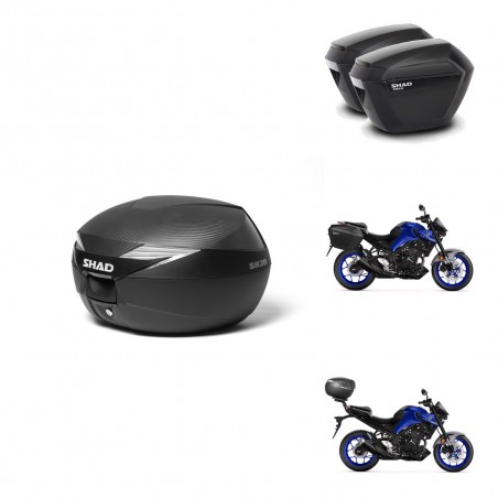 SHAD Maletas sh23 + soporte montaje Baul maleta KIT-473136