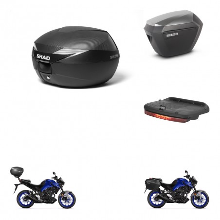 SHAD Maletas sh23 alu + soporte montaje Baul maleta accesorios KIT-473145