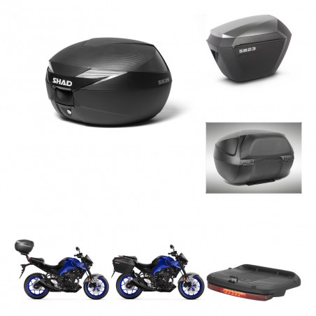 SHAD Maletas sh23 alu + soporte montaje Baul maleta accesorios KIT-473157