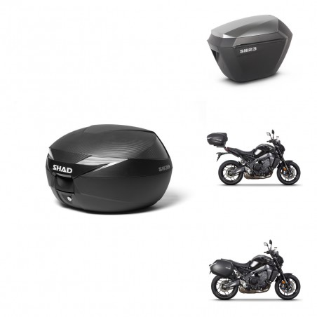 SHAD Maletas sh23 alu + soporte montaje Baul maleta KIT-473163