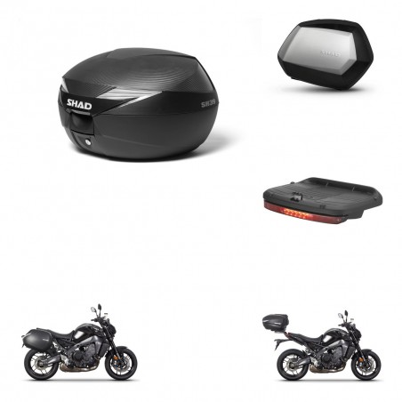 SHAD Maletas SH35 PREMIUM + soporte montaje Baul maleta accesorios KIT-473167
