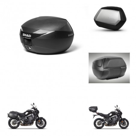 SHAD Maletas SH35 PREMIUM + soporte montaje Baul maleta accesorios KIT-473173