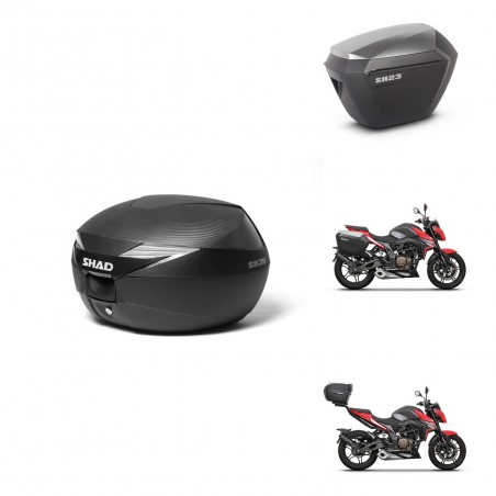 SHAD Maletas sh23 alu + soporte montaje Baul maleta KIT-473211