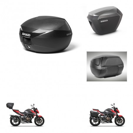 SHAD Maletas sh23 alu + soporte montaje Baul maleta accesorios KIT-473223