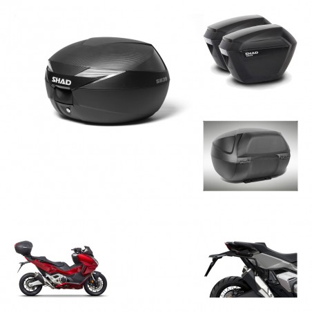 SHAD SH23 suitcases + mounting bracket suitcase trunk accessories KIT-473244