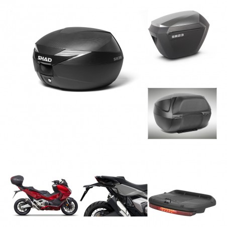 SHAD Maletas sh23 alu + soporte montaje Baul maleta accesorios KIT-473253