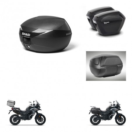 SHAD Maletas sh23 + soporte montaje Baul maleta accesorios KIT-473268