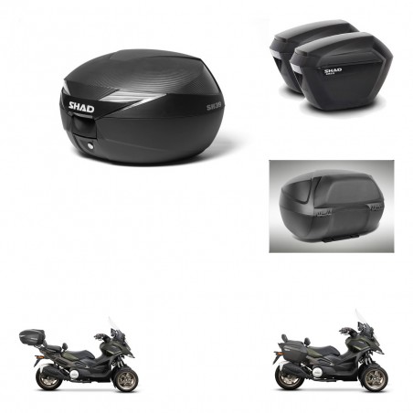 SHAD Maletas sh23 + soporte montaje Baul maleta accesorios KIT-473292