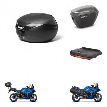 SHAD Maletas sh23 alu + soporte montaje Baul maleta accesorios KIT-473313