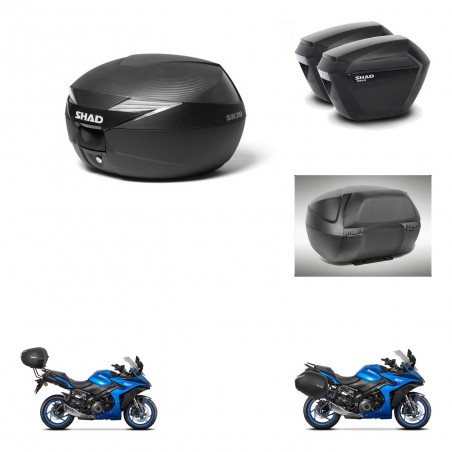 SHAD Maletas sh23 + soporte montaje Baul maleta accesorios KIT-473316