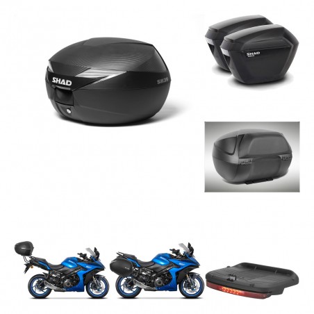SHAD Maletas sh23 + soporte montaje Baul maleta accesorios KIT-473322
