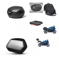 SHAD Maletas SH35 PREMIUM + soporte montaje Baul maleta accesorios KIT-473324