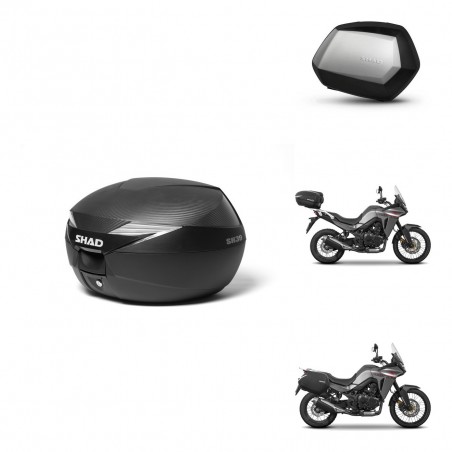 SHAD Maletas SH35 PREMIUM + soporte montaje Baul maleta KIT-473353