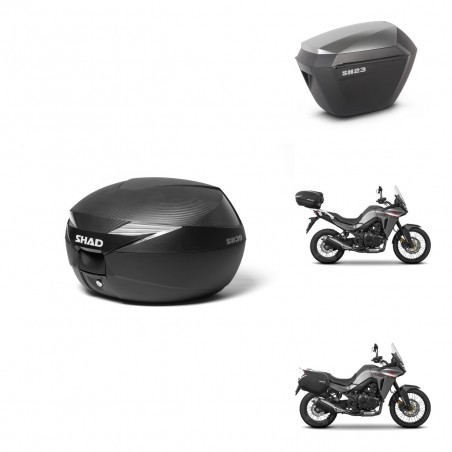 SHAD Maletas sh23 alu + soporte montaje Baul maleta KIT-473355