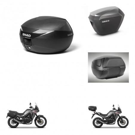 SHAD Maletas sh23 alu + soporte montaje Baul maleta accesorios KIT-473367