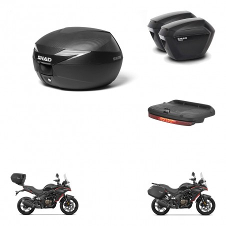 SHAD Maletas sh23 + soporte montaje Baul maleta accesorios KIT-473382