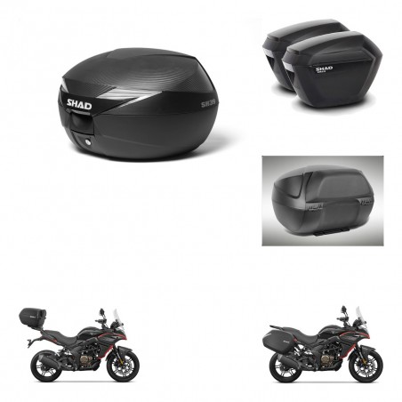 SHAD Maletas sh23 + soporte montaje Baul maleta accesorios KIT-473388