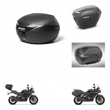 SHAD Maletas sh23 alu + soporte montaje Baul maleta accesorios KIT-473391