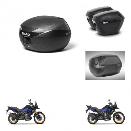 SHAD Maletas sh23 + soporte montaje Baul maleta accesorios KIT-473412