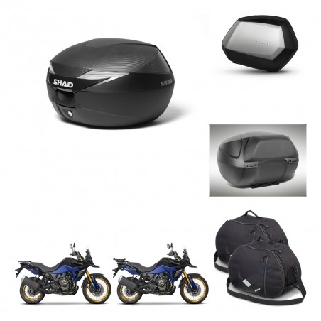 SHAD Maletas SH35 PREMIUM + soporte montaje Baul maleta accesorios KIT-473414