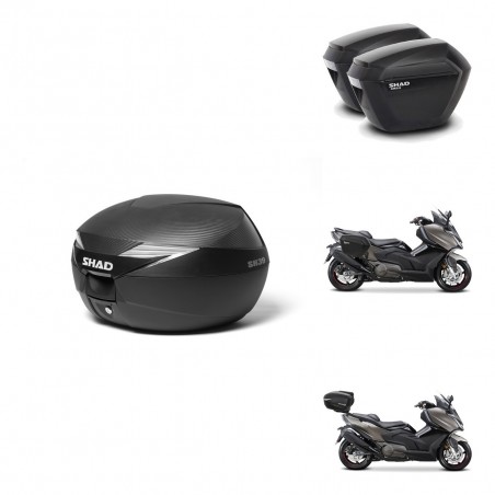 SHAD Maletas sh23 + soporte montaje Baul maleta KIT-473448