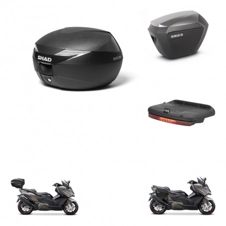 SHAD Maletas sh23 alu + soporte montaje Baul maleta accesorios KIT-473457