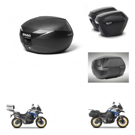 SHAD SH23 suitcases + mounting bracket suitcase trunk accessories KIT-473484