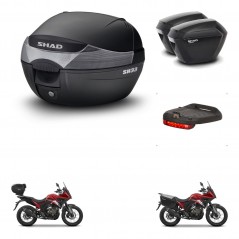 SHAD Maletas sh23 + soporte montaje baul SH33 accesorios KIT-473504