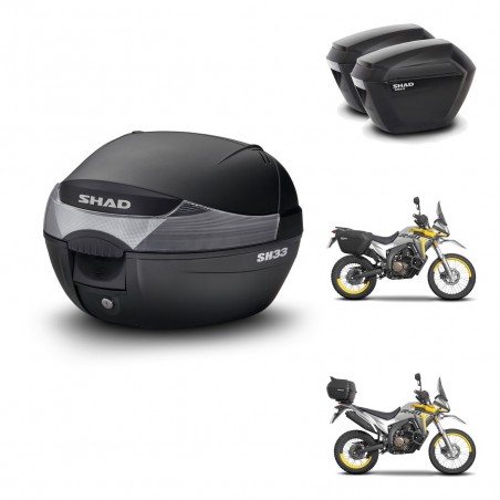 SHAD Maletas sh23 + soporte montaje baul SH33 KIT-473518