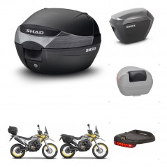SHAD Maletas sh23 alu + soporte montaje baul SH33 accesorios KIT-473525