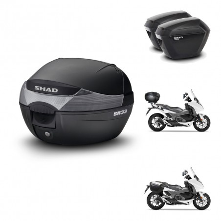 SHAD Maletas sh23 + soporte montaje baul SH33 KIT-473556