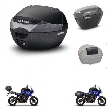 SHAD Maletas sh23 alu + soporte montaje baul SH33 accesorios KIT-473563