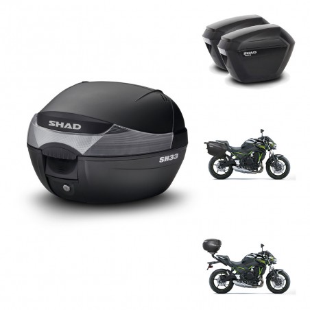 SHAD Maletas sh23 + soporte montaje baul SH33 KIT-473564