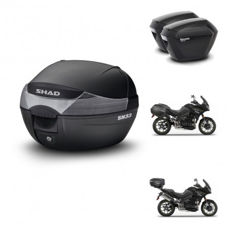 SHAD Maletas sh23 + soporte montaje baul SH33 KIT-473568