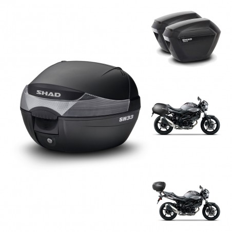 SHAD Maletas sh23 + soporte montaje baul SH33 KIT-473624