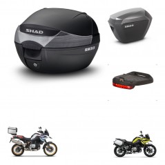 SHAD Maletas sh23 alu + soporte montaje baul SH33 accesorios KIT-473635