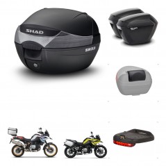 SHAD Maletas sh23 + soporte montaje baul SH33 accesorios KIT-473638