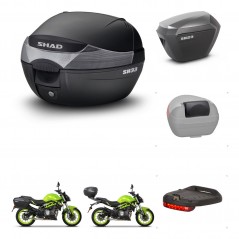 SHAD Maletas sh23 alu + soporte montaje baul SH33 accesorios KIT-473663