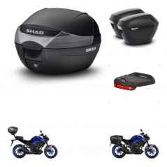 SHAD Maletas sh23 + soporte montaje baul SH33 accesorios KIT-473666