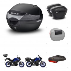 SHAD Maletas sh23 + soporte montaje baul SH33 accesorios KIT-473670